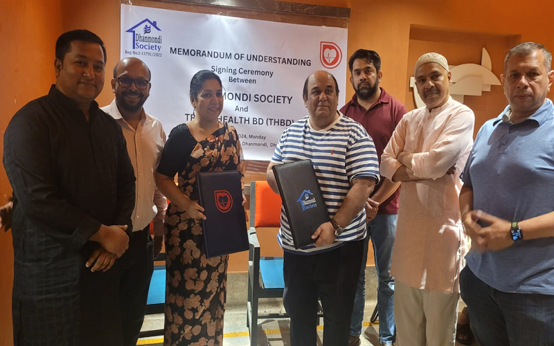 DHANMONDI SOCIETY has inked an MoU with Track Health BD (THBD)